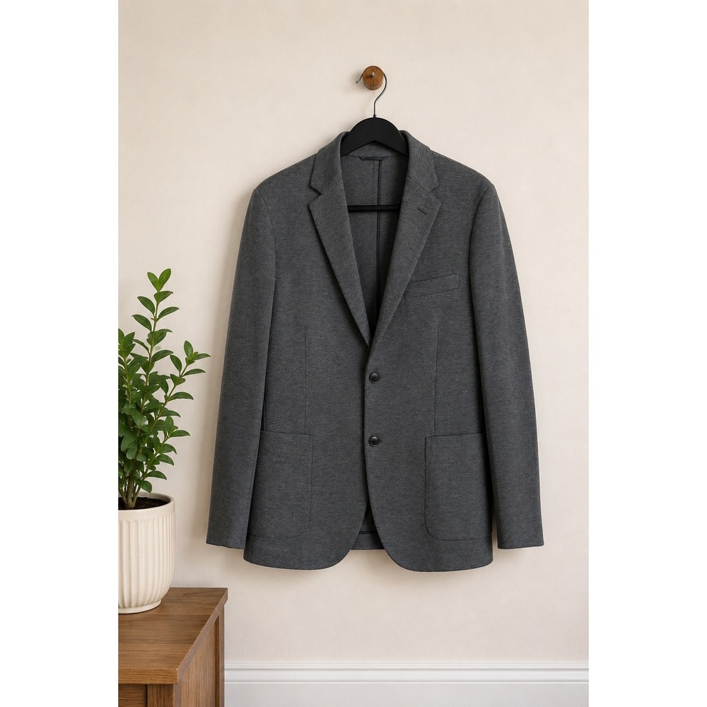 Frank And Oak Laurier Blazer 42 Charcoal Gray NWT Dynamic Stretch Sport Coat